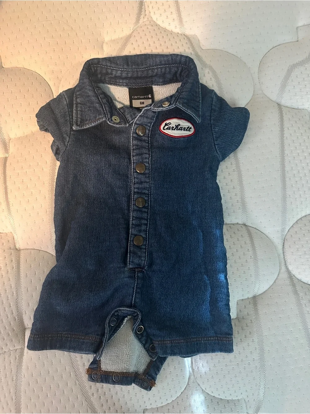 Carter's White Sailboat Print Sleeveless Tank Romper - Red & Navy Accents